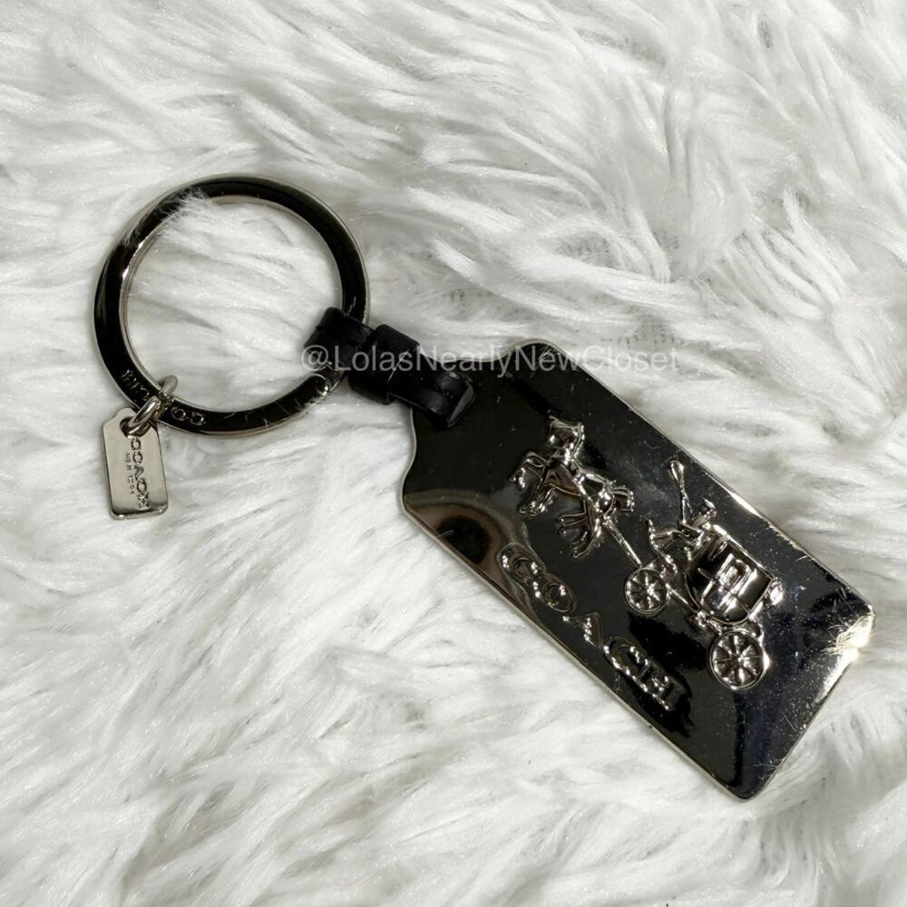 2" COACH Carriage Hangtag Bag Charm Key Fob